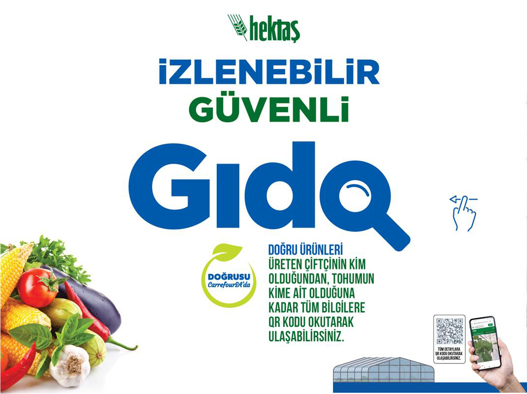 &quot;Traceable Safe Food Platform&quot; Period Begins in Turkey in Cooperation with CarrefourSA and Hektaş